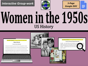 Preview of Women in the 1950s  |  Primary Source Historical Reading with Graphic Organizer 