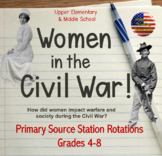 Women in the Civil War:  Grades 4-8, Primary Source Stations