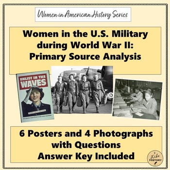 Preview of Women in the U.S. Military during WWII Posters & Photos: Primary Source Analysis