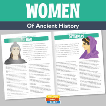 Preview of Women of Ancient History - Grades 4-6
