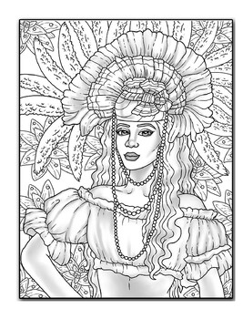 Preview of Women of Diversity Coloring Book