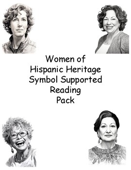 Preview of Women of Hispanic Heritage Symbol Supported Reading (Hispanic Heritage Month)