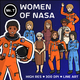 Women of NASA Clip Art (Mae Jemison, Sally Ride, ...) - Co