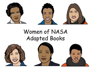 Preview of Women of NASA adapted books (Women's History Month)