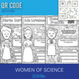 Women of Science QR CODE Coloring Activity Pages Bundle