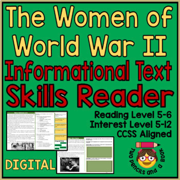 Preview of Women of World War II - Deep Learning Unit with Reading Comprehension