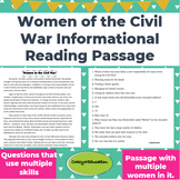 Women of the Civil War Informational Reading Passage and Q