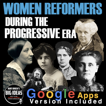 Preview of Women of the Progressive Era Informational Text Analysis + Distance Learning