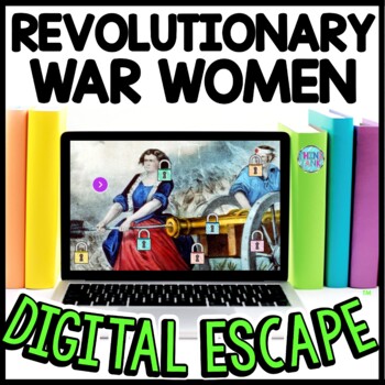 Preview of Women of the Revolutionary War Interactive DIGITAL Escape Room Reading Puzzles