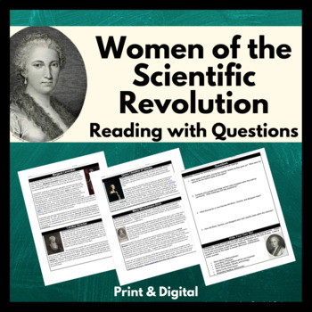 Preview of Women of the Scientific Revolution Reading and Activity: Print & Digital