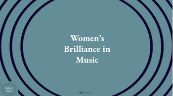 Preview of Women's Brilliance in Music 2024 PPTX and PDF