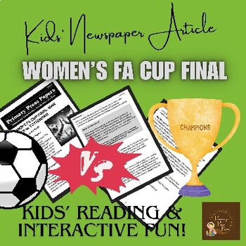 Preview of Women's FA Cup Final Reading  Adventure with FUN Activities for Kids!