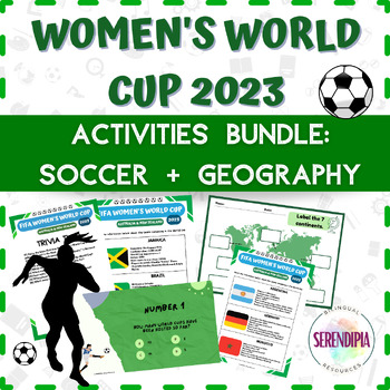 Preview of Women's Football World Cup 2023 || ACTIVITIES BUNDLE: SOCCER + GEOGRAPHY