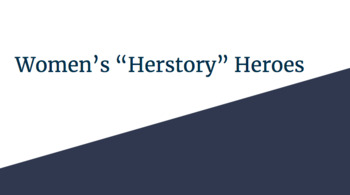 Preview of Women's "Herstory" Heroes Pack -  Slides with SymbolStix supported sentences