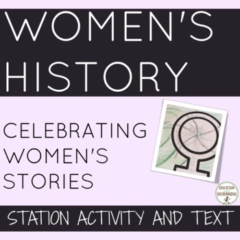 Preview of Women's History 8 Stories of Interesting Women Activity UPDATED