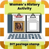 Women's History Activity - DIY Postage Stamp