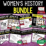 Women's History Activities, Word Wall, Puzzles, Choice Boa