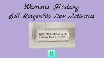 Preview of Women's History Bell Ringers
