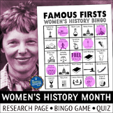 Women's History Bingo Game