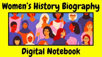Preview of Women's History Biography - Digital Research Notebook (Google Slides)