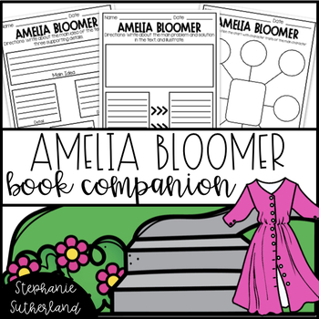 Preview of Women's History Book Companion | You Forgot Your Skirt, Amelia Bloomer