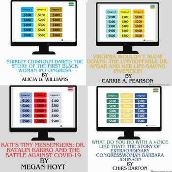 Preview of Women's History Bundle For Jeopardy Games