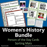Women's History Bundle: Person of the Day Cards and Sorting Mats