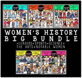 Women’s History Clip Art Big Bundle {Educlips Clipart}