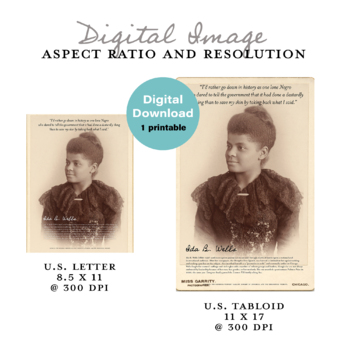 Preview of Women's History Educational Poster (Ida B. Wells)