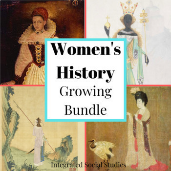 Preview of Women's History Growing Bundle