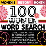 Women’s History Month | 100 Notable Women Biography with W