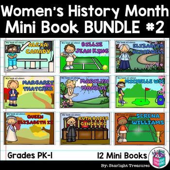 Preview of Women's History Month #2 Mini Book Bundle for Early Learners