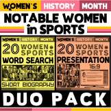 Women’s History Month | 20 Notable Women in SPORTS – Duo Pack