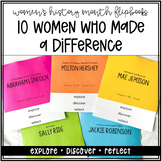 Women's History Month Biography Flipbooks, Women Leaders W
