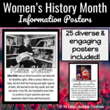 Women's History Month - 25 Informational Posters for Wall 