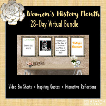 Preview of Women's History Month 28 Day Virtual Bundle: Google (SEL)