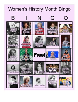 Preview of Women's History Month Bingo
