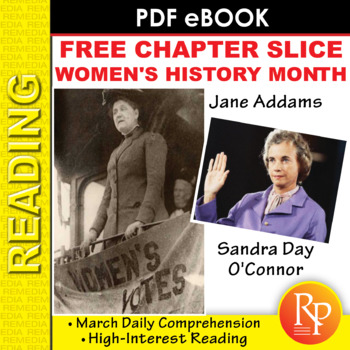 Preview of Women's History Month:  Jane Addams & Sandra Day O'Connor - Reading Activities