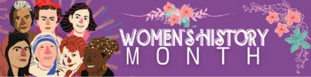 Preview of Women's History Month ANIMATED BANNER Celebrating Women | GOOGLE CLASSROOM