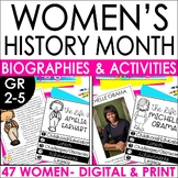 Women’s History Month Biography Reading Passages Graphic O