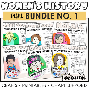 Preview of Women's History Month Project Activities and Crafts | Biography Bundle 1