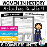 Preview of Womens History Month Activities Reading Comprehension Passages Bulletin Board