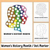 Women's History Month Activities Dot Marker Writing Prek K