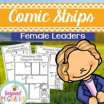 Preview of Women's History Month Activities Female Leaders of History Comic Strips