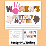 Women's History Month Activities Handprint Writing Art Kin