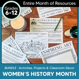 Women's History Month Activities, Projects, Bell Ringers &