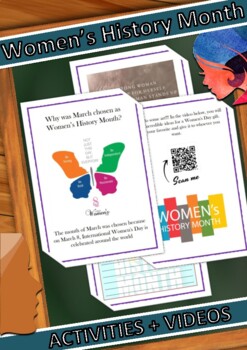Preview of Women's History Month Activities + Videos + Debate (For Kids)