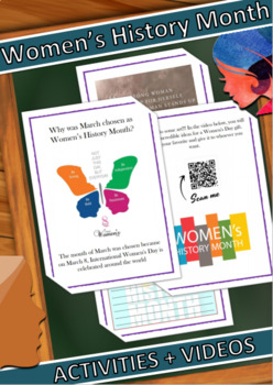 Preview of Women's History Month Activities + Videos + Debate (For Kids) -English + Spanish
