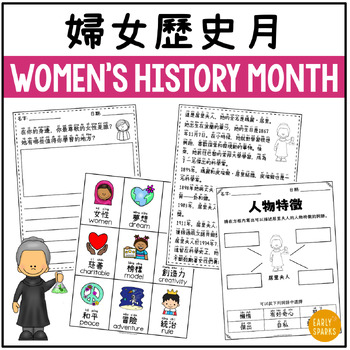 Preview of Women's History Month Activities in Traditional Chinese 婦女歷史月/國際婦女節 繁體中文