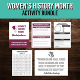 Women's History Month Activity Bundle - Bell Ringers, Rese